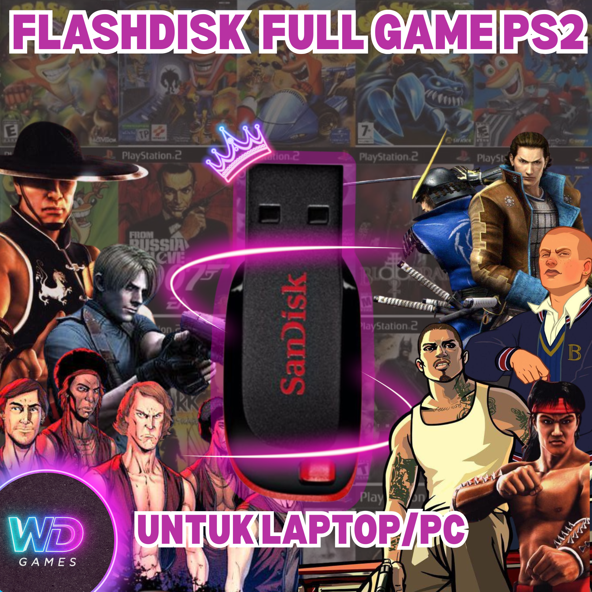 Flashdisk Full Game PS2